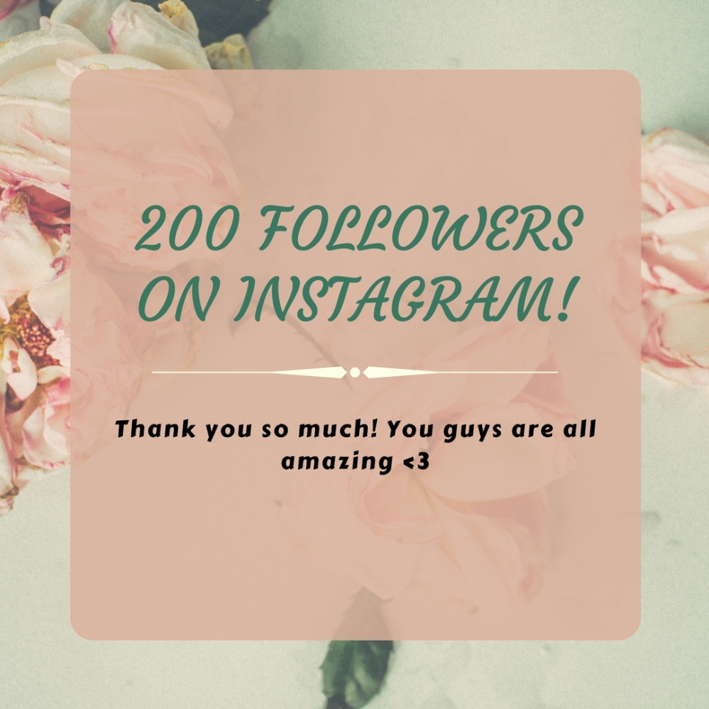 200 Followers on Instagram!